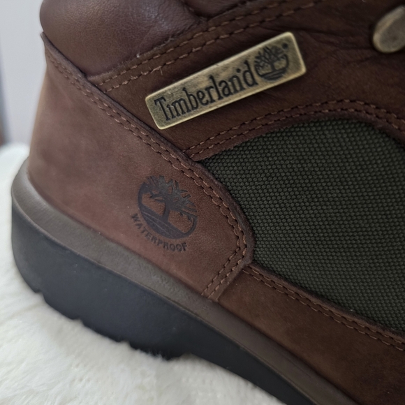 Timberland Men's Brown and Green Hiking Boots - Picture 5 of 9
